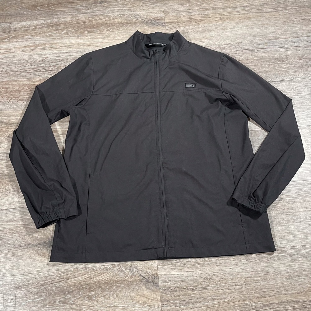 Travis Mathew Men's Jacket Full Zip Golf Outdoor Performance Casual	L Black
